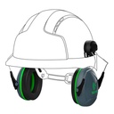 Orejeras JSP Sonis 1 para casco casquetes gris oscuro/verde A.V. (SNR 26)