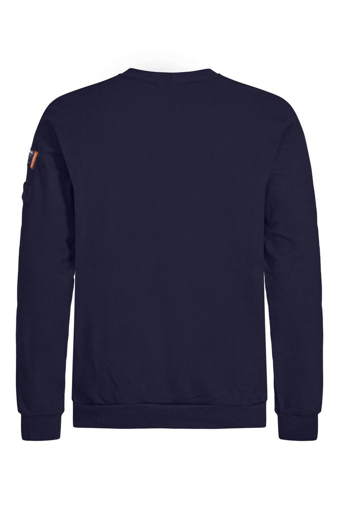 Sudadera ignífuga inherente Tranemo 598589, arco eléctrico EBT: 11,0 cal/cm², 50% algodón reciclado, bolsillo con solapa en pecho, bolsillo para lápices en manga izquierda.