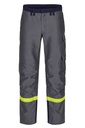 Pantalons ignífug inherent per a soldadura pesada Tranemo 552086 sèrie Outback Heavy Welding, amb visibilitat augmentada, confeccionat en un teixit suau de llarga vida útil i excel·lent protecció contra la radiació UV de tots els tipus de soldadura, la calor radiant i esquitxades metàl·liques, sense PFA.