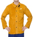 ​Chaqueta de soldador Weldas Golden Brown con espalda en tejido retardante de la llama