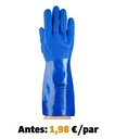 ​​​​​​Guante de pvc azul Ansell Edge 14-663, 36 cm.