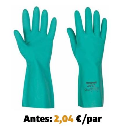 ​​​​​​Guante de nitrilo flocado Powercoat Nitraf 953-01, alta calidad, 0.46 mm. espesor, acabado diamantado, 33 cm.