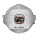 Mascarilla JSP Springfit 435 FFP3 con válvula Typhoon, endoesqueleto para conservar la forma (Caja 10 uds)