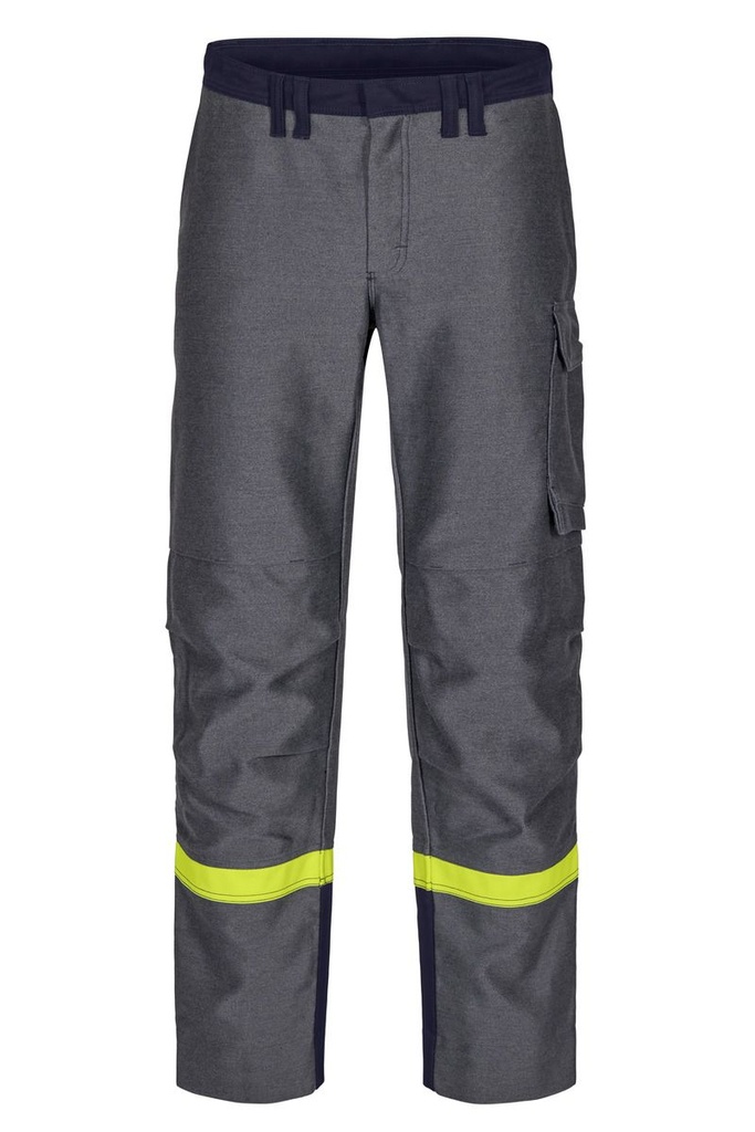 Pantalons ignífug inherent per a soldadura pesada Tranemo 552086 sèrie Outback Heavy Welding, amb visibilitat augmentada, confeccionat en un teixit suau de llarga vida útil i excel·lent protecció contra la radiació UV de tots els tipus de soldadura, la calor radiant i esquitxades metàl·liques, sense PFA.