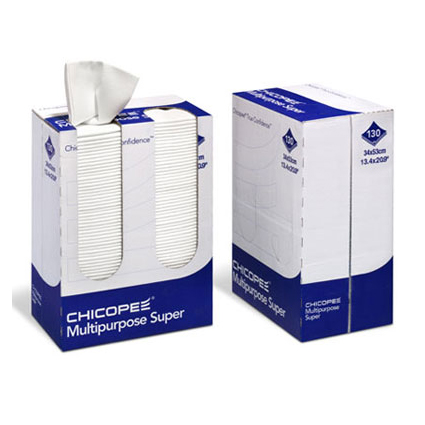 [74710] Paño blanco alimentario antibacteriano Chicopee Multipurpose Super 260 bayetas 34x32 cm