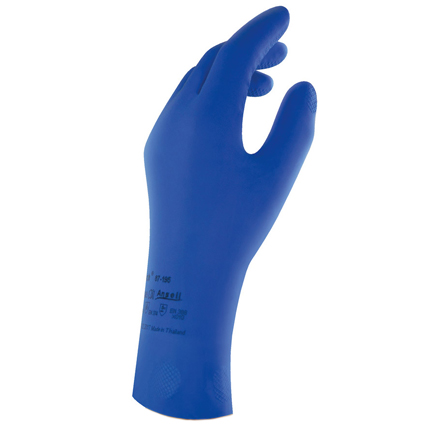 Guante alimentario látex azul ANSELL Versatouch 87-195